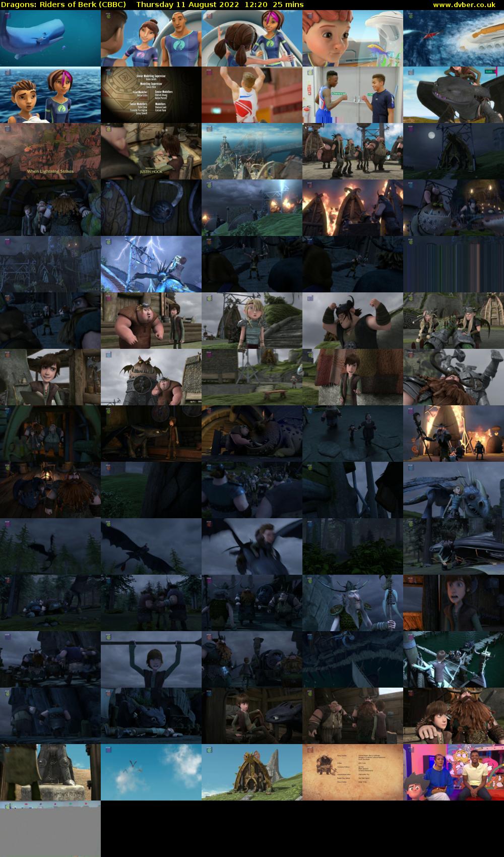 Dragons: Riders of Berk (CBBC) Thursday 11 August 2022 12:20 - 12:45