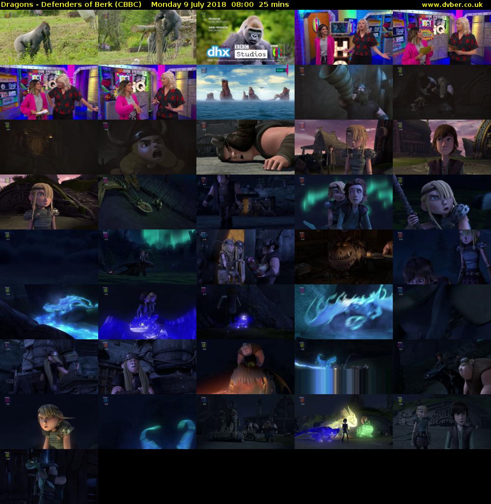 Dragons - Defenders of Berk (CBBC) Monday 9 July 2018 08:00 - 08:25