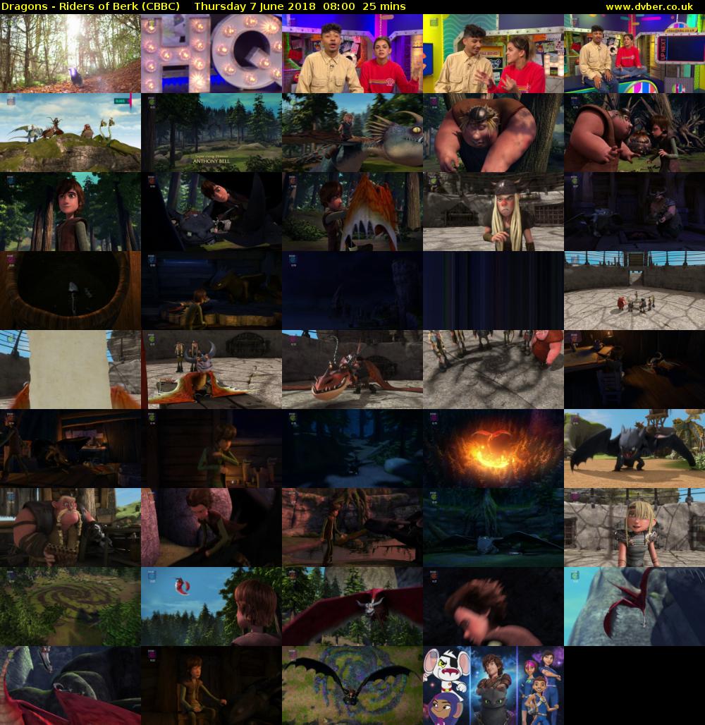 Dragons - Riders of Berk (CBBC) Thursday 7 June 2018 08:00 - 08:25