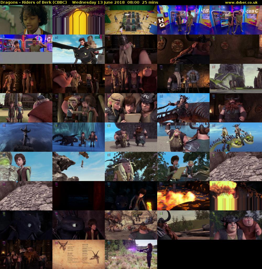 Dragons - Riders of Berk (CBBC) Wednesday 13 June 2018 08:00 - 08:25
