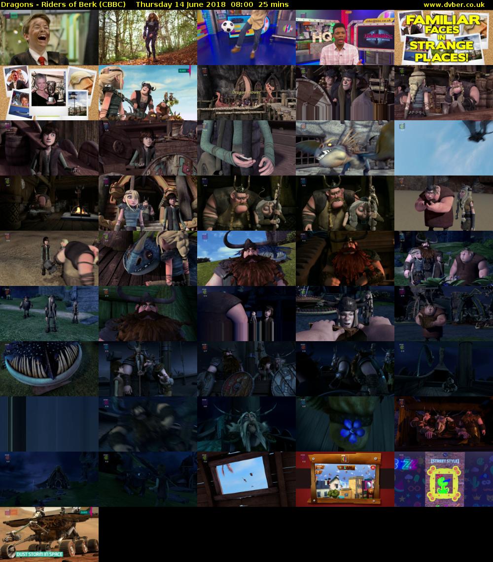 Dragons - Riders of Berk (CBBC) Thursday 14 June 2018 08:00 - 08:25