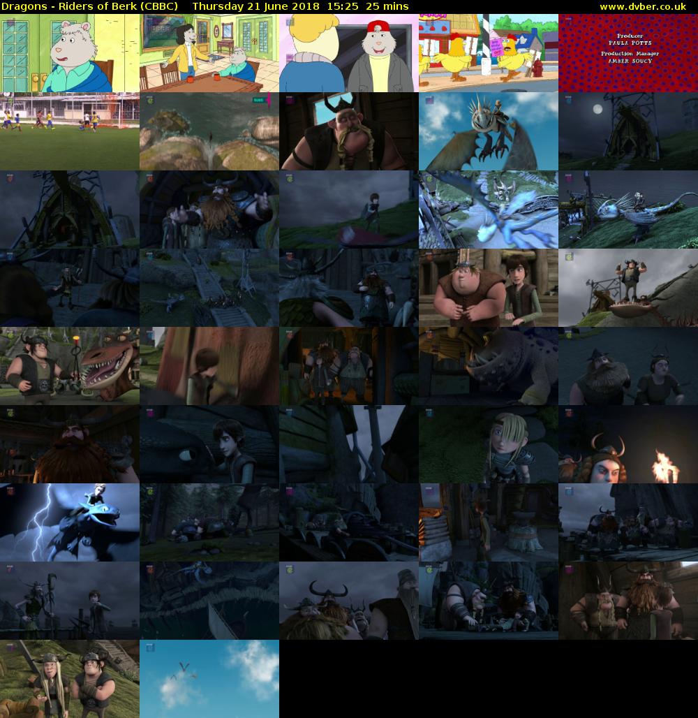Dragons - Riders of Berk (CBBC) Thursday 21 June 2018 15:25 - 15:50