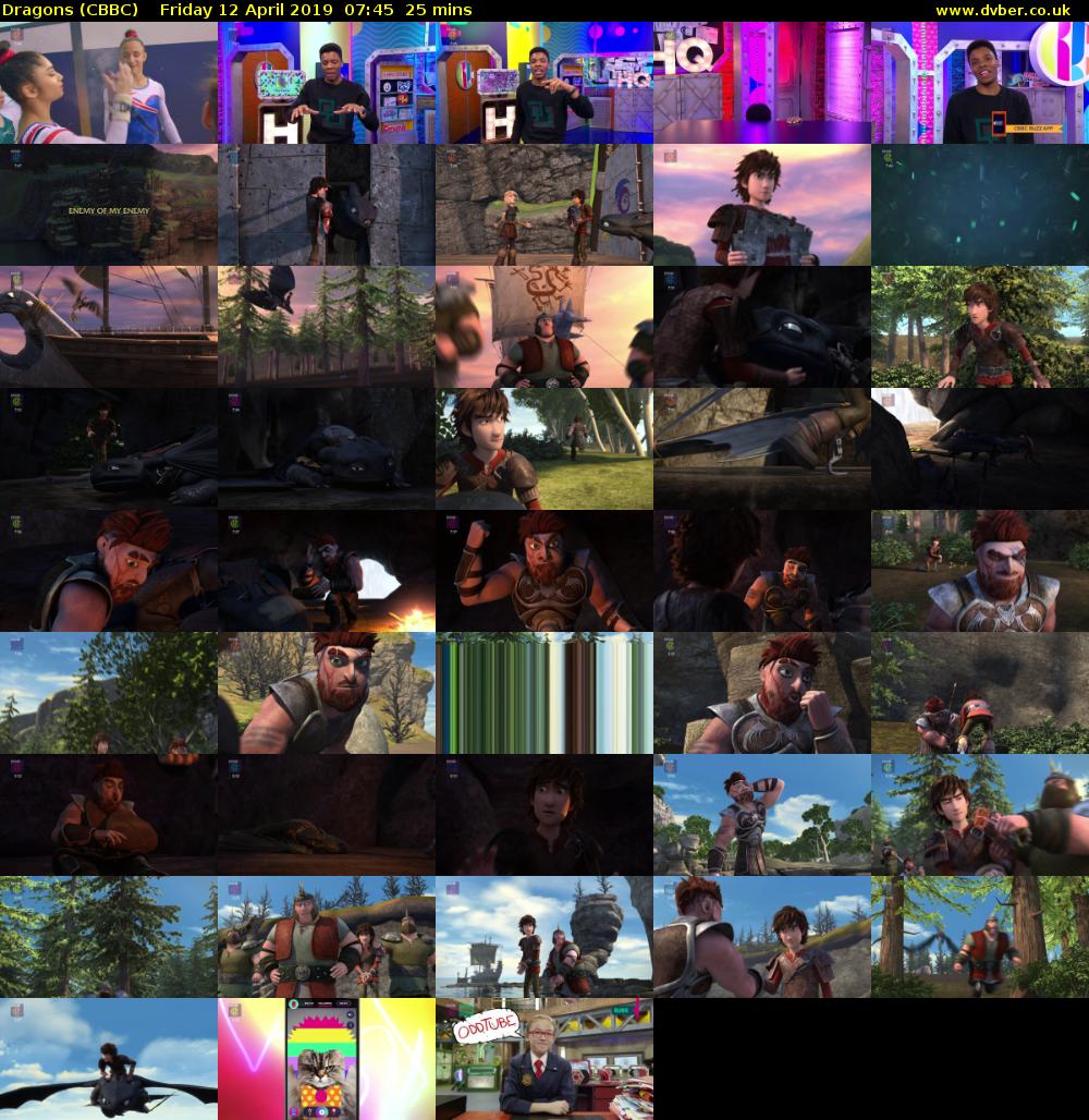 Dragons (CBBC) Friday 12 April 2019 07:45 - 08:10