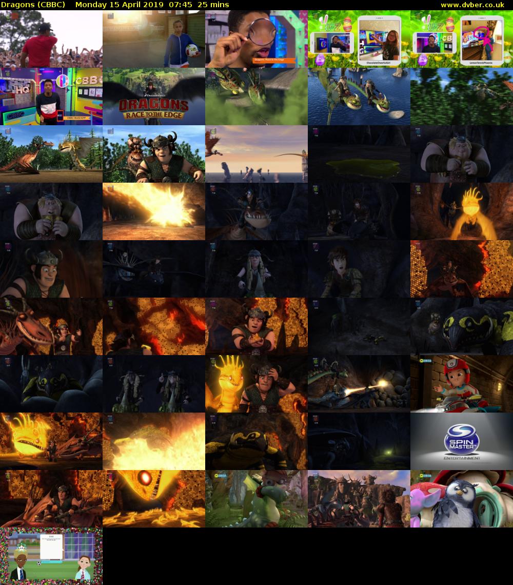 Dragons (CBBC) Monday 15 April 2019 07:45 - 08:10