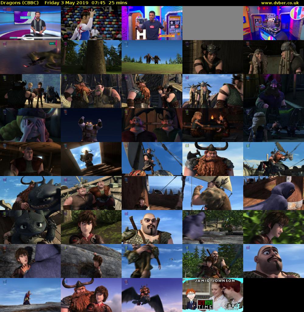 Dragons (CBBC) Friday 3 May 2019 07:45 - 08:10
