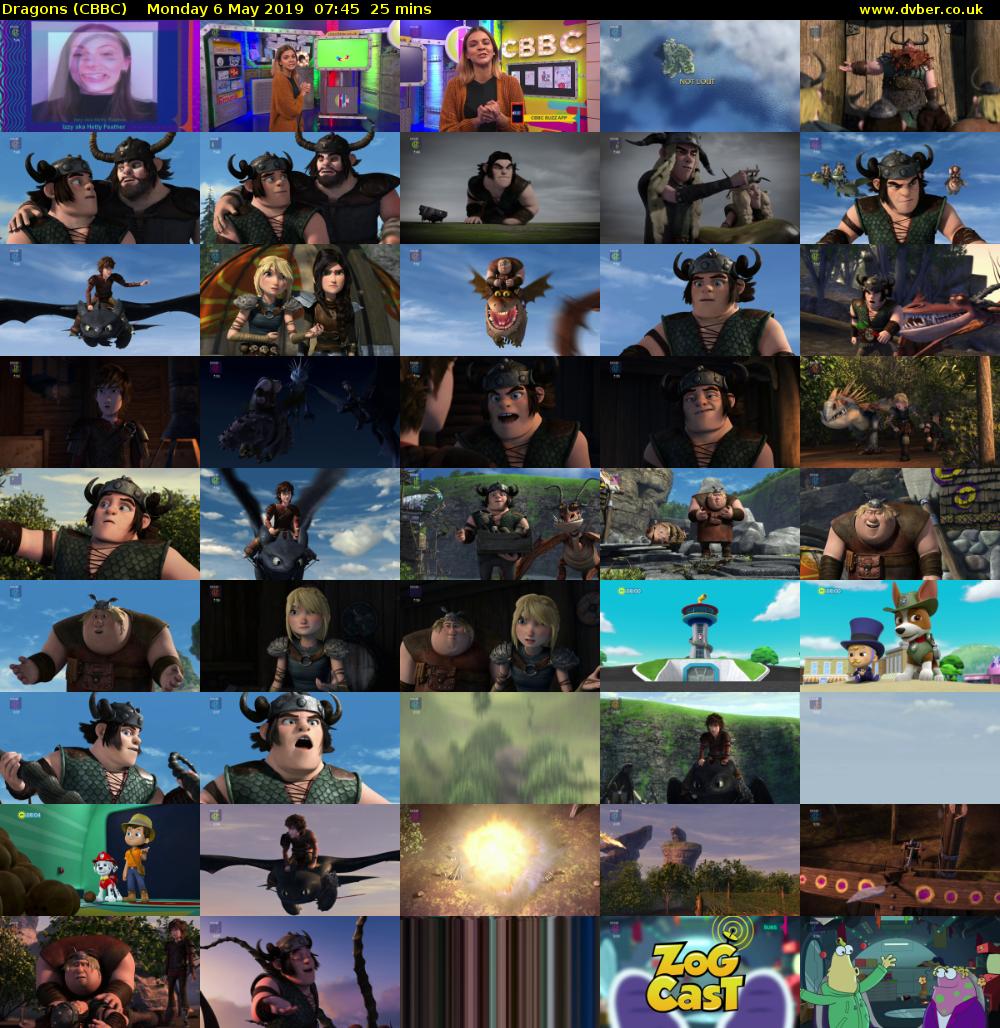 Dragons (CBBC) Monday 6 May 2019 07:45 - 08:10