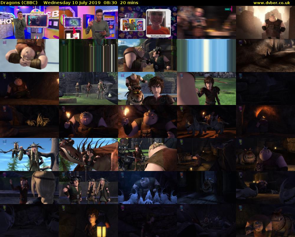 Dragons (CBBC) Wednesday 10 July 2019 08:30 - 08:50