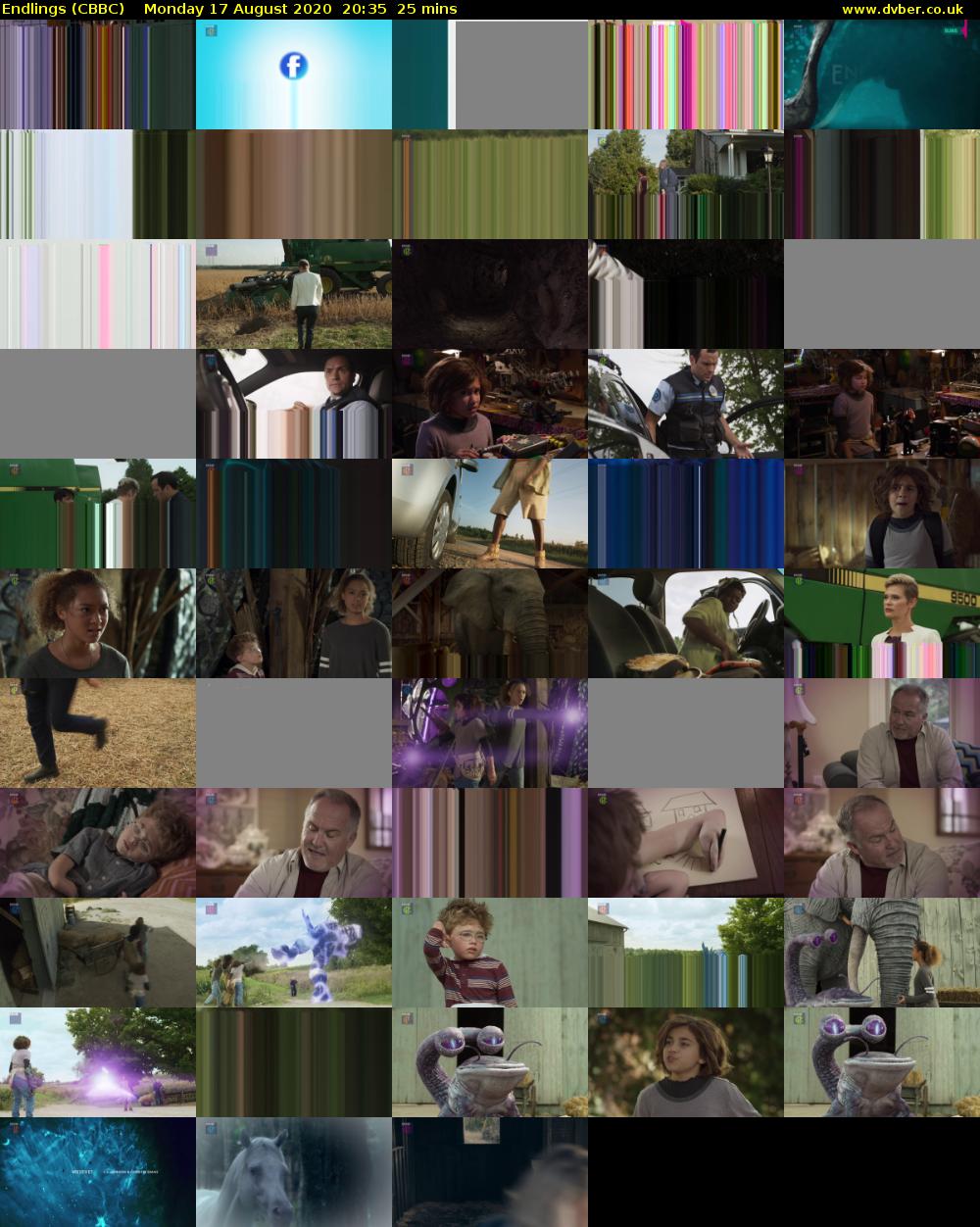 Endlings (CBBC) Monday 17 August 2020 20:35 - 21:00
