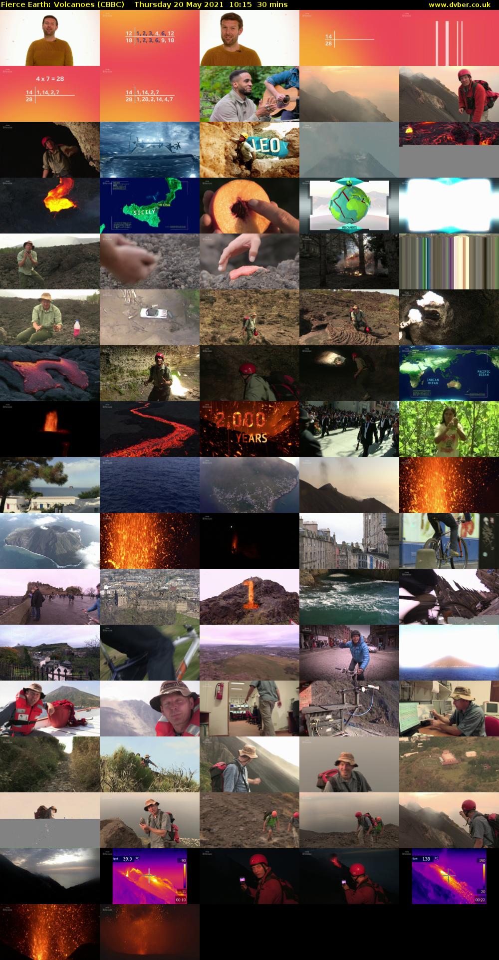 Fierce Earth: Volcanoes (CBBC) Thursday 20 May 2021 10:15 - 10:45