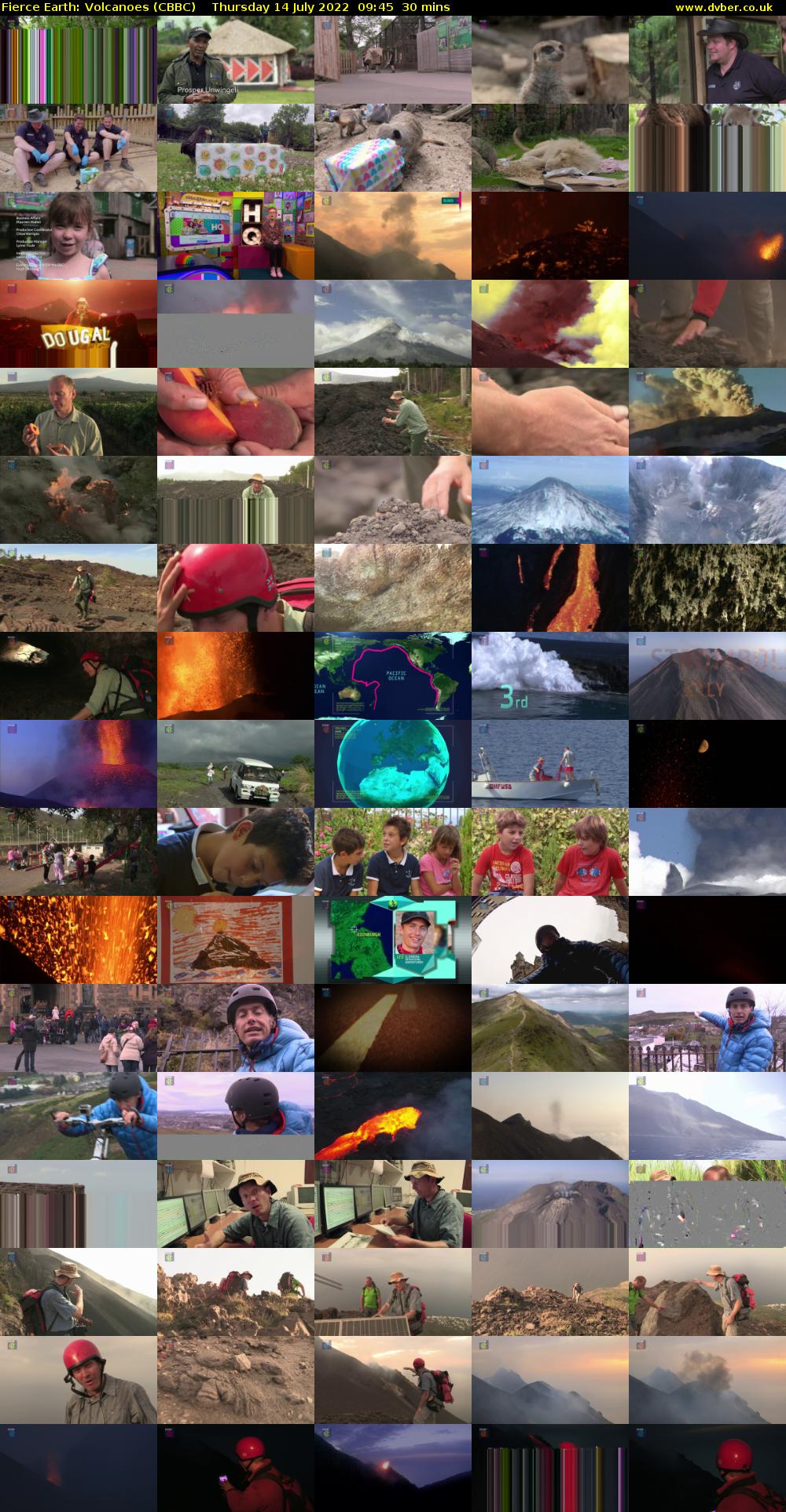 Fierce Earth: Volcanoes (CBBC) Thursday 14 July 2022 09:45 - 10:15