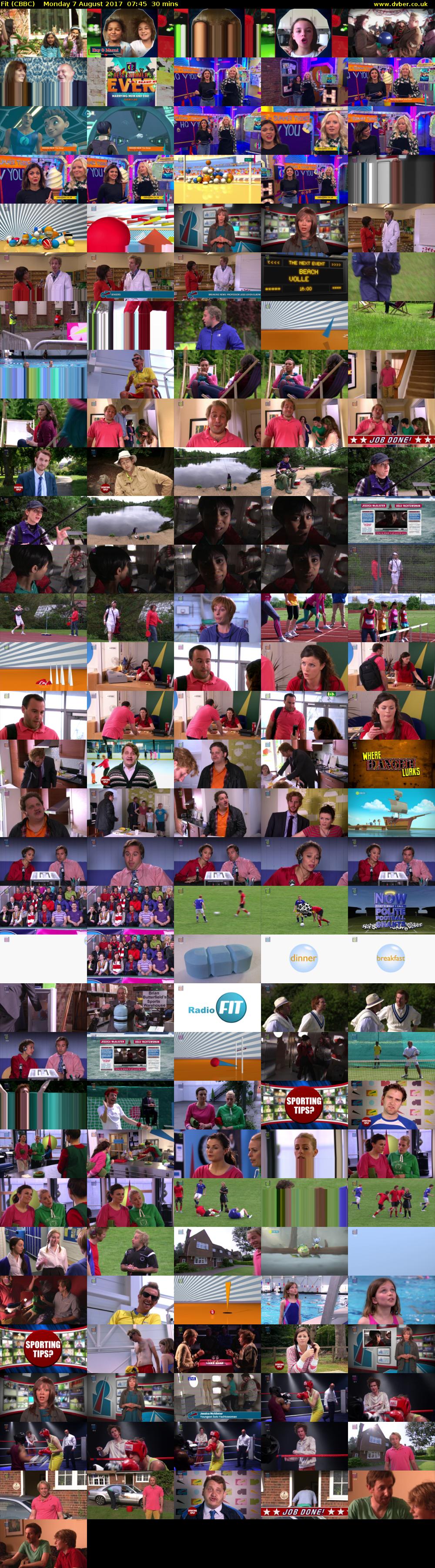Fit (CBBC) Monday 7 August 2017 07:45 - 08:15