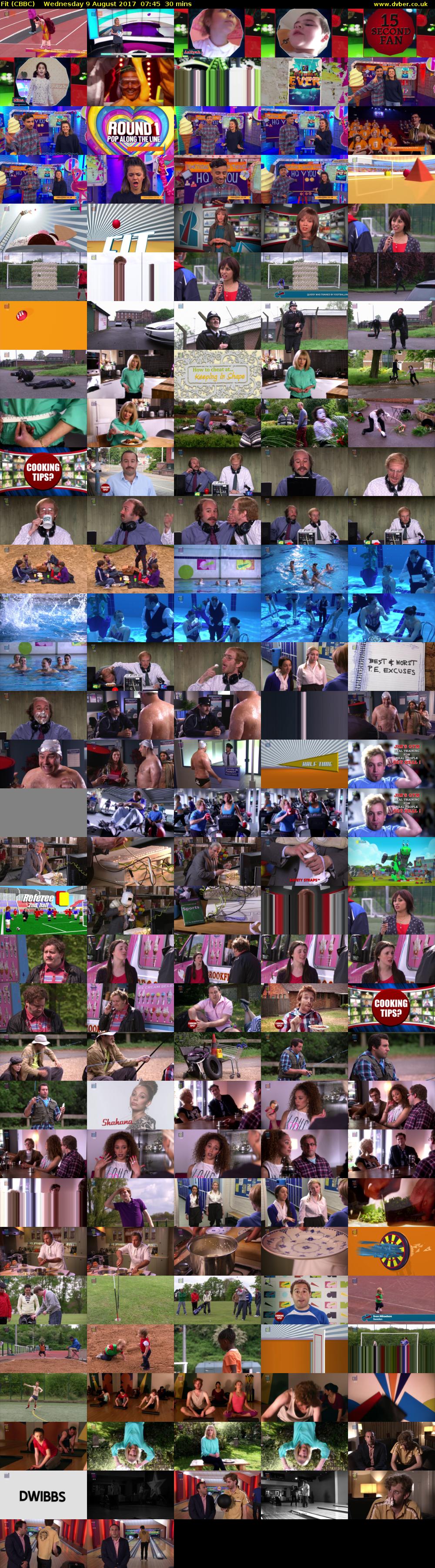 Fit (CBBC) Wednesday 9 August 2017 07:45 - 08:15