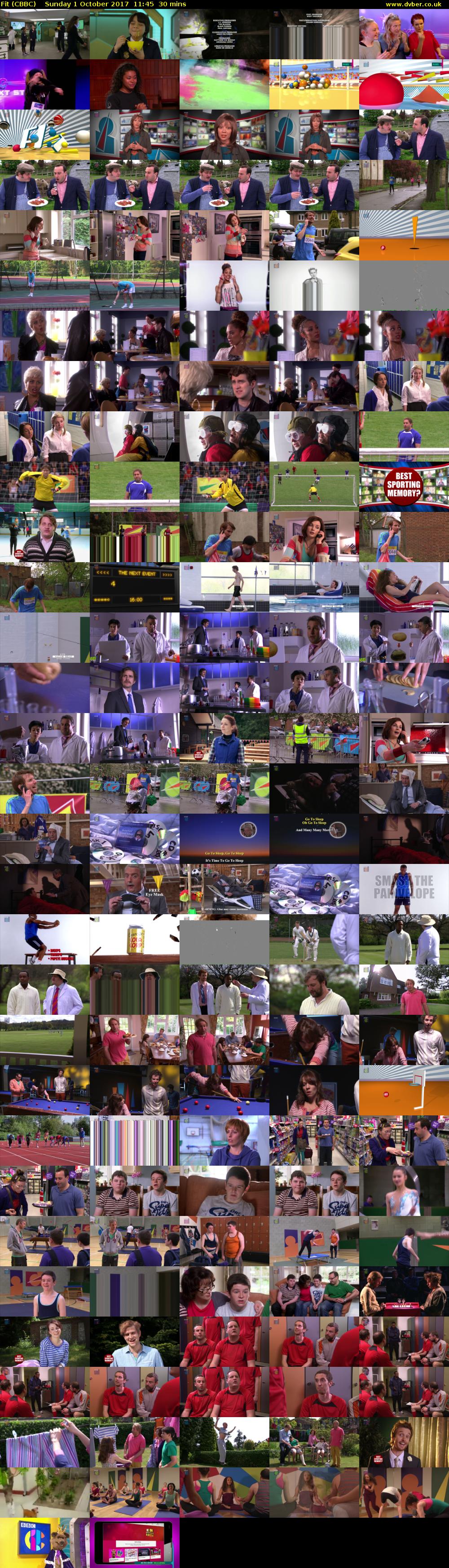 Fit (CBBC) Sunday 1 October 2017 11:45 - 12:15