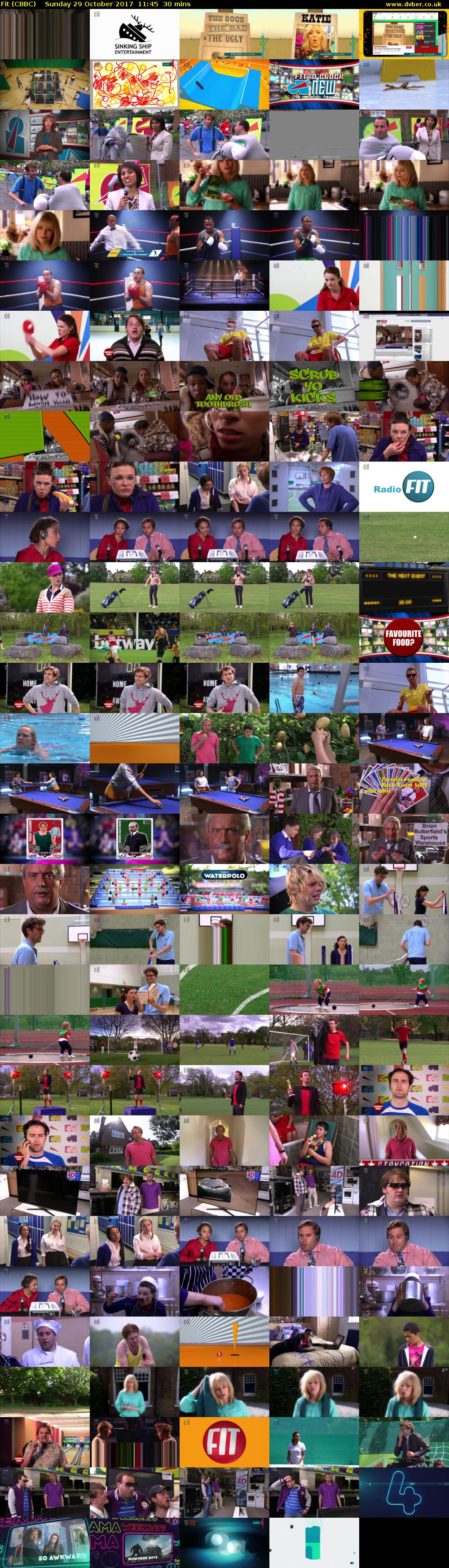 Fit (CBBC) Sunday 29 October 2017 11:45 - 12:15