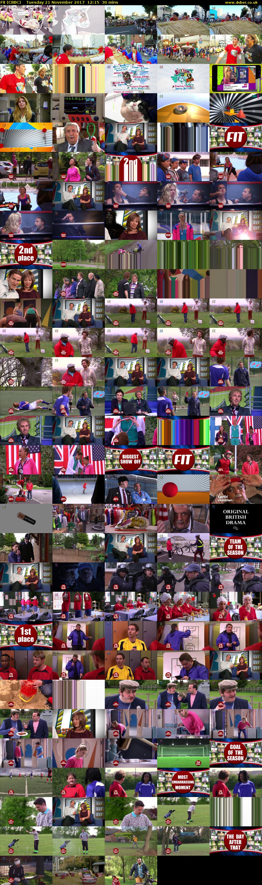 Fit (CBBC) Tuesday 21 November 2017 12:15 - 12:45