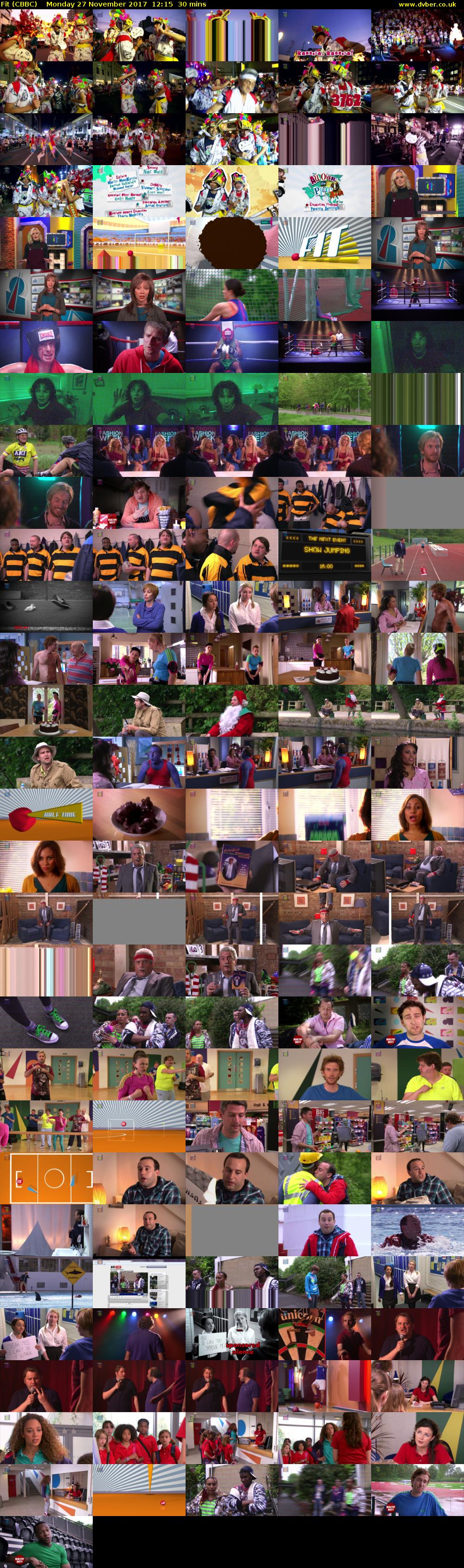 Fit (CBBC) Monday 27 November 2017 12:15 - 12:45