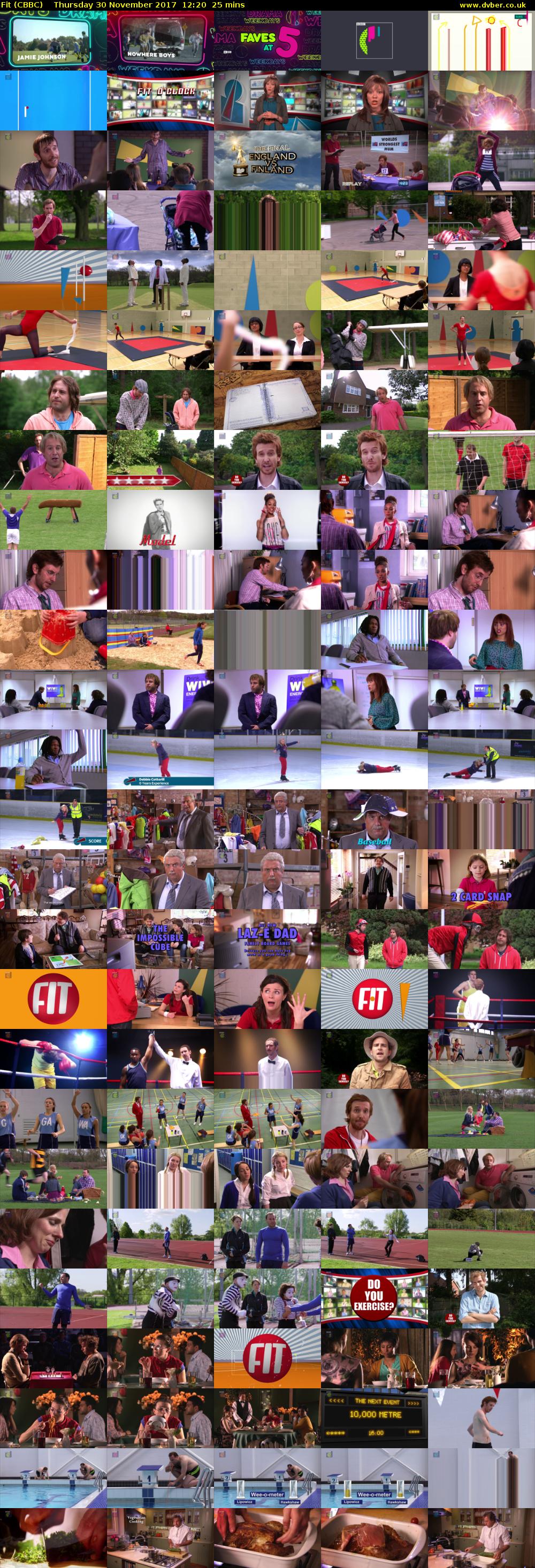Fit (CBBC) Thursday 30 November 2017 12:20 - 12:45