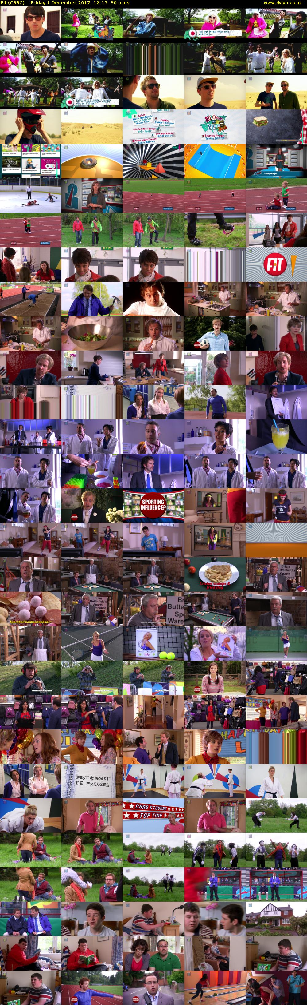 Fit (CBBC) Friday 1 December 2017 12:15 - 12:45