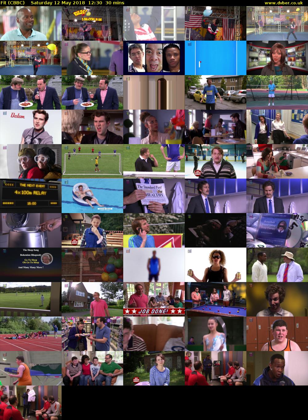 Fit (CBBC) Saturday 12 May 2018 12:30 - 13:00