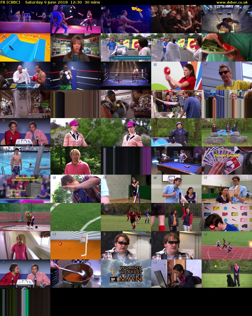 Fit (CBBC) Saturday 9 June 2018 12:30 - 13:00