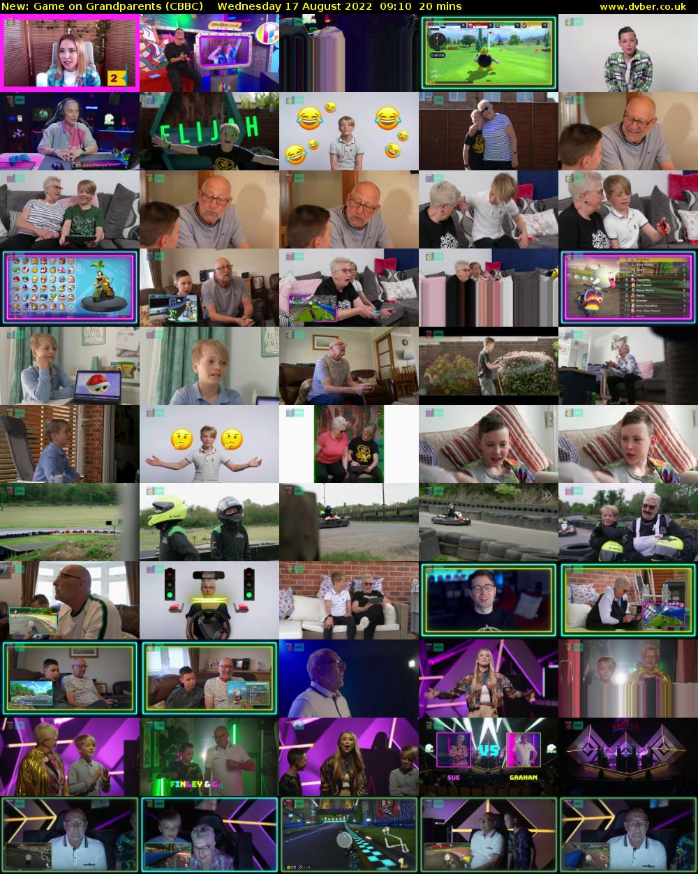 Game on Grandparents (CBBC) Wednesday 17 August 2022 09:10 - 09:30