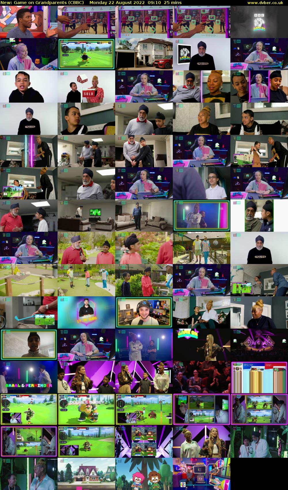 Game on Grandparents (CBBC) Monday 22 August 2022 09:10 - 09:35