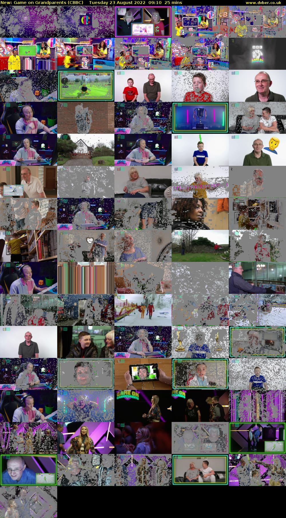 Game on Grandparents (CBBC) Tuesday 23 August 2022 09:10 - 09:35