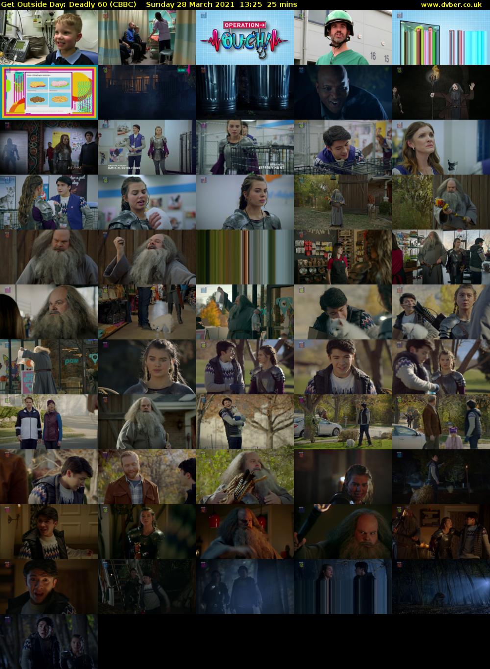 Get Outside Day: Deadly 60 (CBBC) Sunday 28 March 2021 13:25 - 13:50