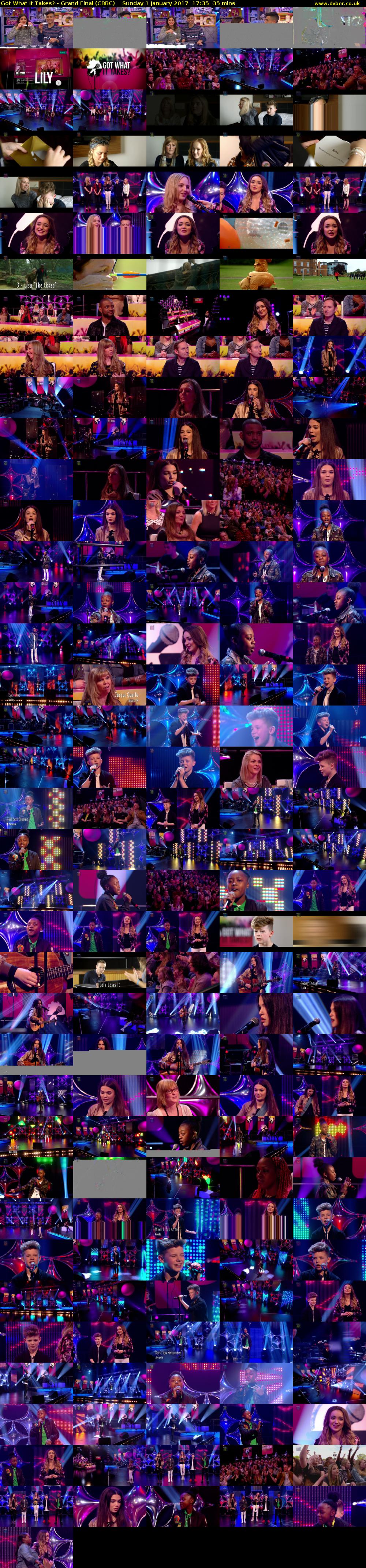 Got What It Takes? - Grand Final (CBBC) Sunday 1 January 2017 17:35 - 18:10