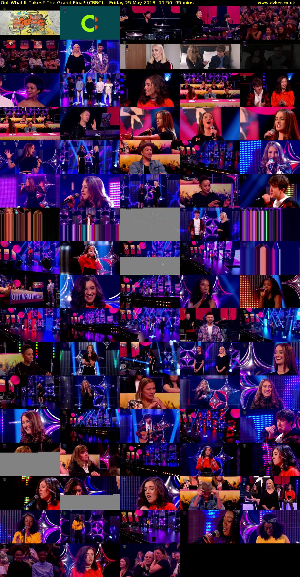 Got What It Takes? The Grand Final! (CBBC) Friday 25 May 2018 09:50 - 10:35