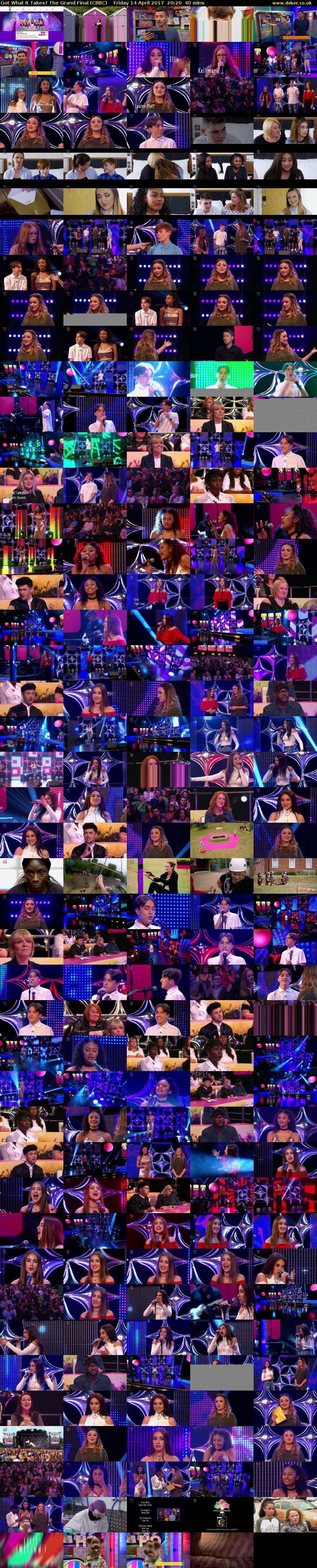 Got What It Takes? The Grand Final (CBBC) Friday 14 April 2017 20:20 - 21:00