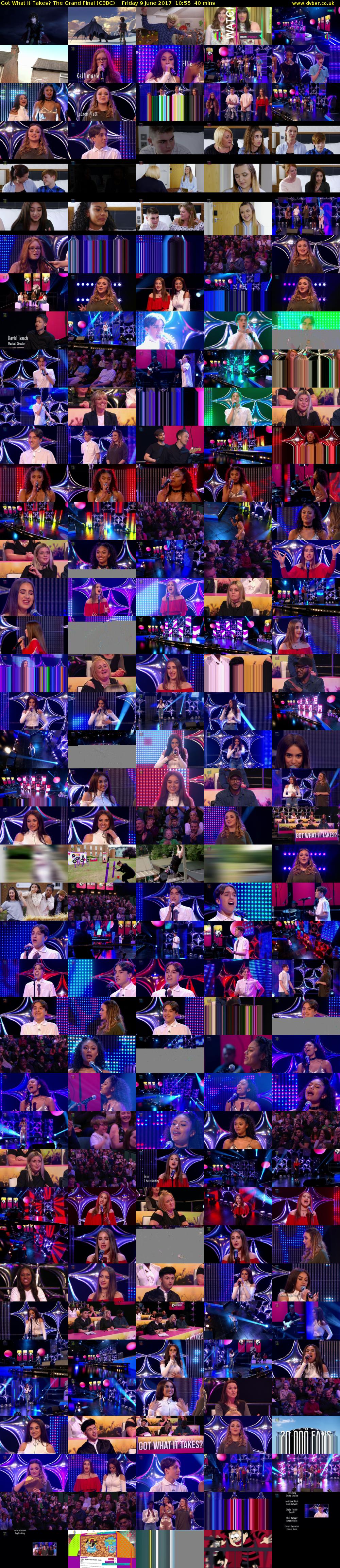 Got What It Takes? The Grand Final (CBBC) Friday 9 June 2017 10:55 - 11:35