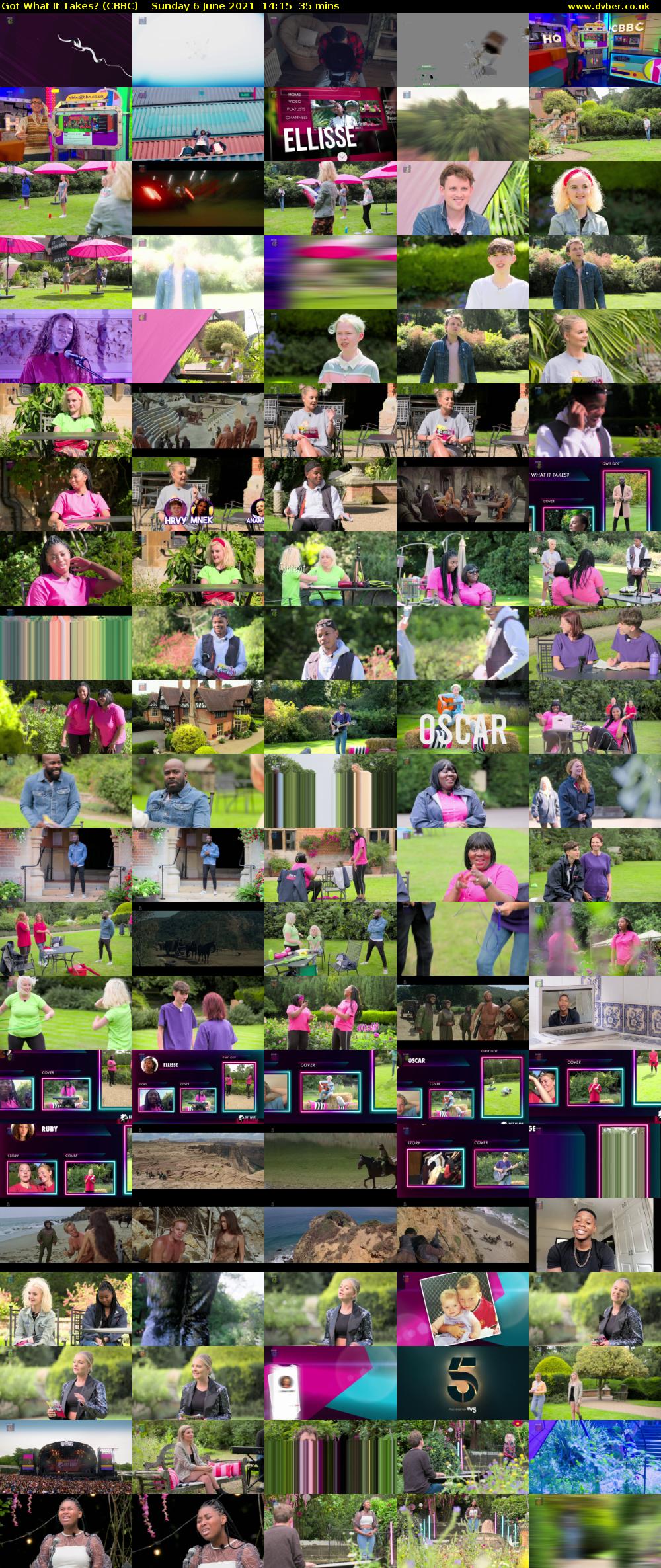 Got What It Takes? (CBBC) Sunday 6 June 2021 14:15 - 14:50