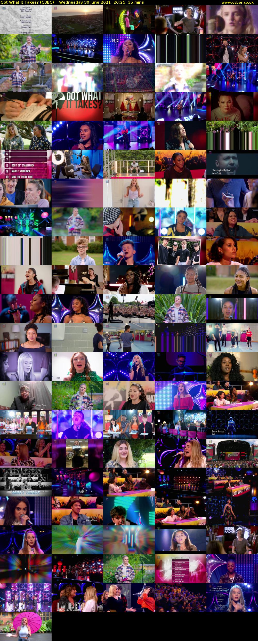 Got What It Takes? (CBBC) Wednesday 30 June 2021 20:25 - 21:00