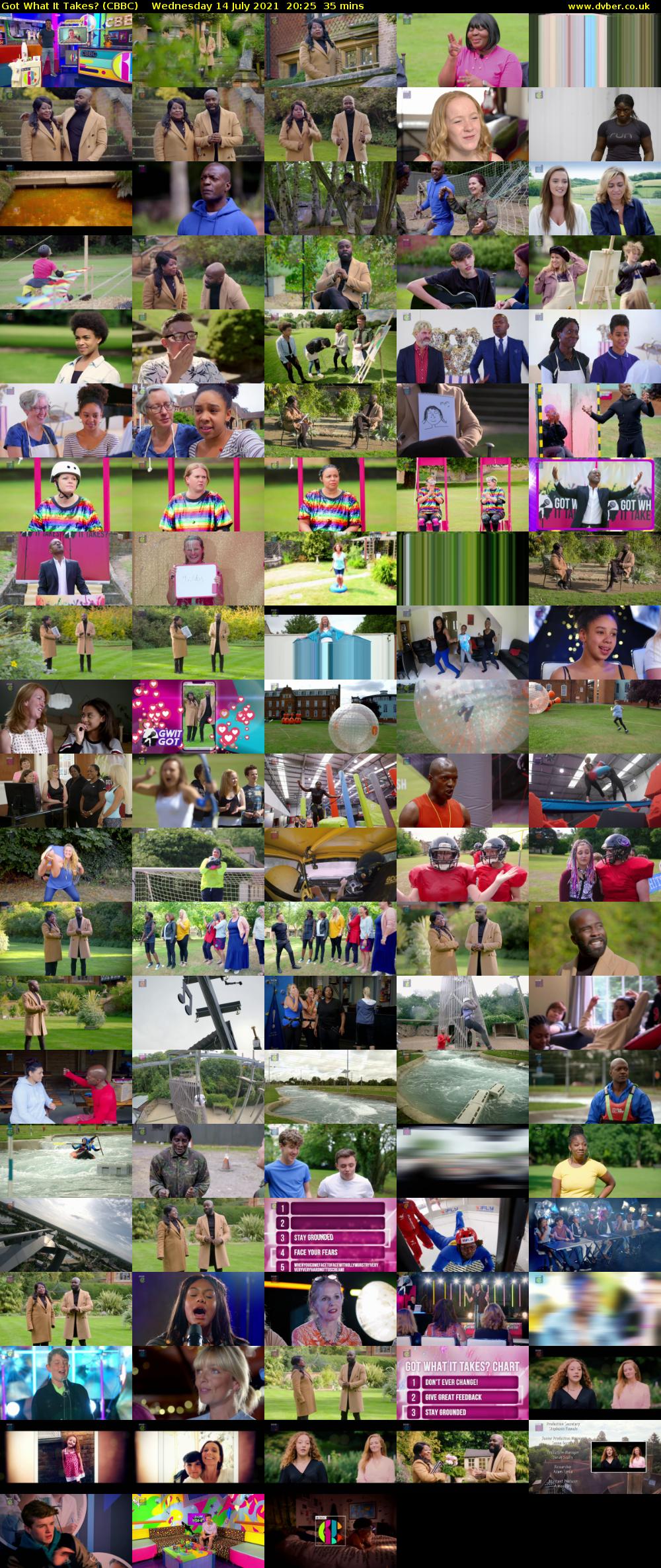 Got What It Takes? (CBBC) Wednesday 14 July 2021 20:25 - 21:00