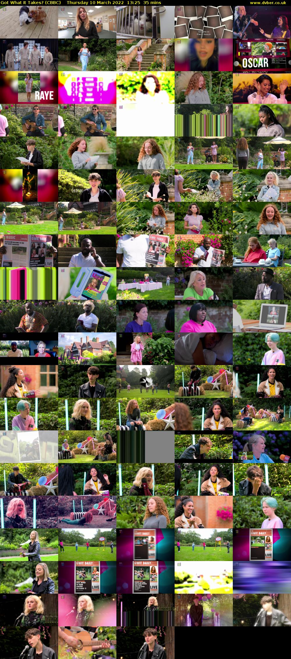Got What It Takes? (CBBC) Thursday 10 March 2022 13:25 - 14:00