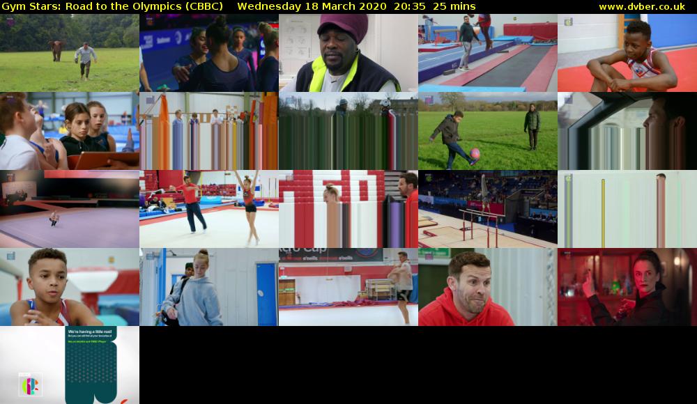 Gym Stars: Road to the Olympics (CBBC) Wednesday 18 March 2020 20:35 - 21:00