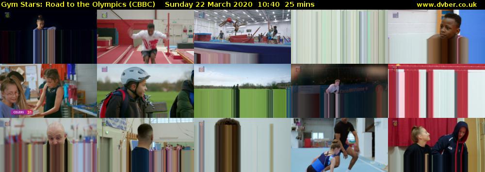 Gym Stars: Road to the Olympics (CBBC) Sunday 22 March 2020 10:40 - 11:05