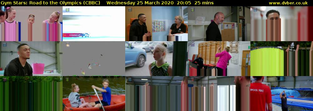 Gym Stars: Road to the Olympics (CBBC) Wednesday 25 March 2020 20:05 - 20:30