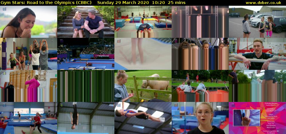 Gym Stars: Road to the Olympics (CBBC) Sunday 29 March 2020 10:20 - 10:45
