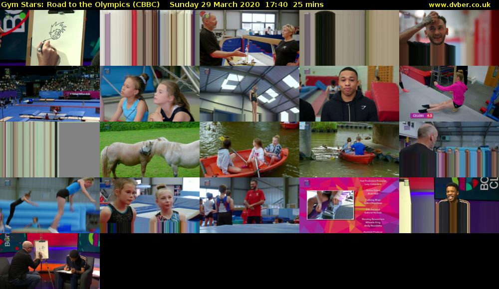 Gym Stars: Road to the Olympics (CBBC) Sunday 29 March 2020 17:40 - 18:05