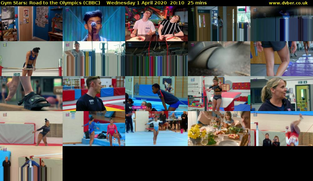 Gym Stars: Road to the Olympics (CBBC) Wednesday 1 April 2020 20:10 - 20:35