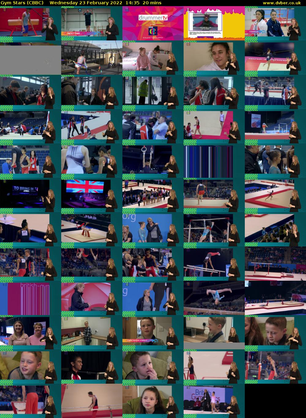 Gym Stars (CBBC) Wednesday 23 February 2022 14:35 - 14:55
