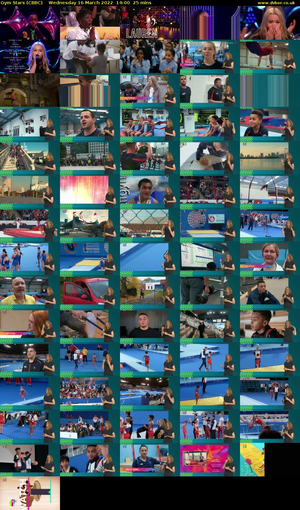 Gym Stars (CBBC) Wednesday 16 March 2022 14:00 - 14:25