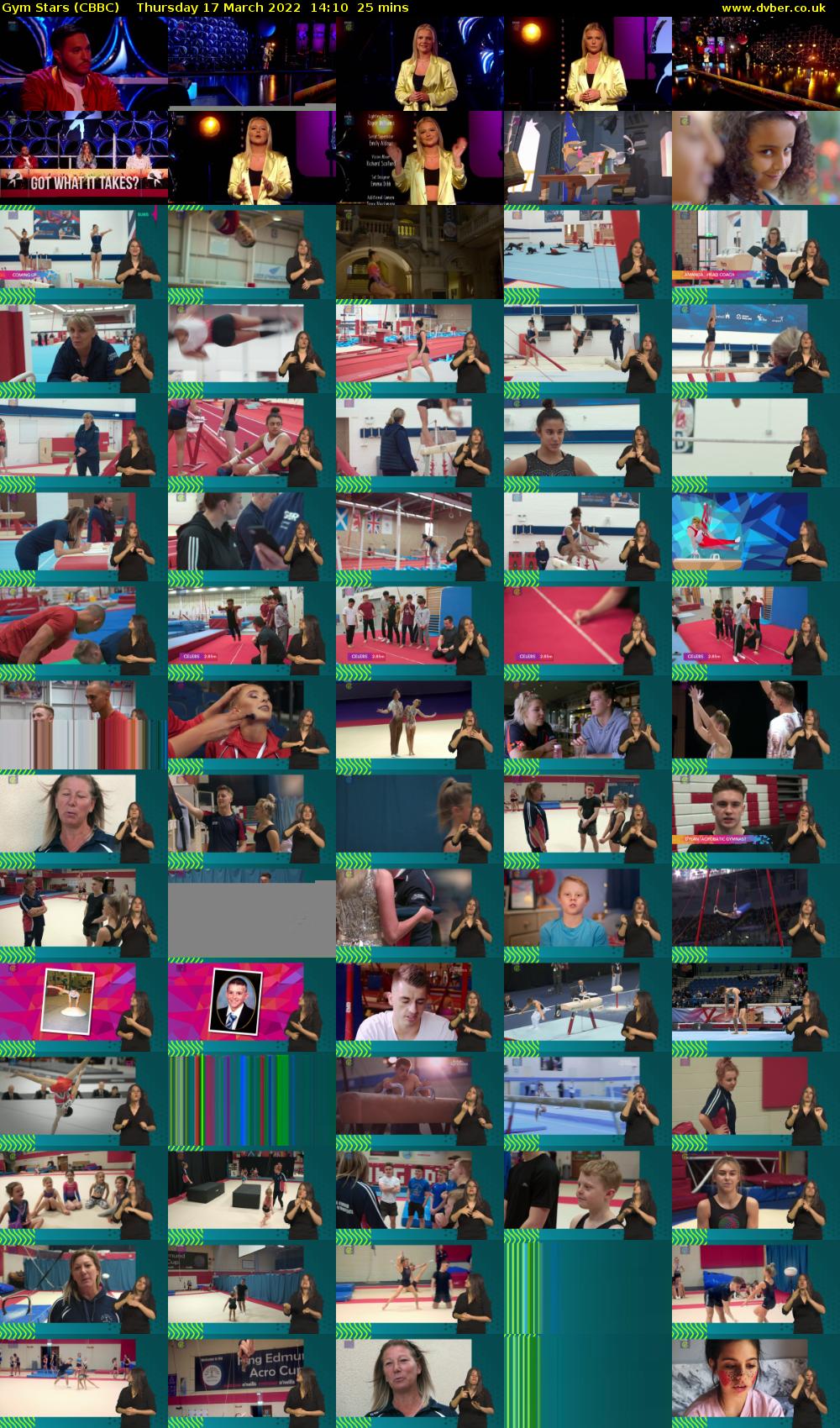 Gym Stars (CBBC) Thursday 17 March 2022 14:10 - 14:35
