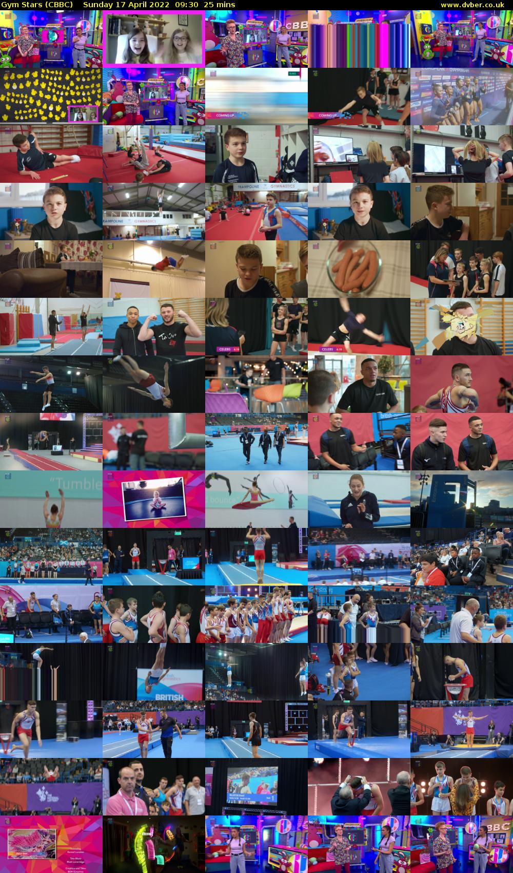 Gym Stars (CBBC) Sunday 17 April 2022 09:30 - 09:55