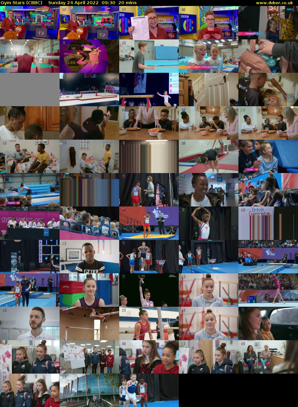 Gym Stars (CBBC) Sunday 24 April 2022 09:30 - 09:50