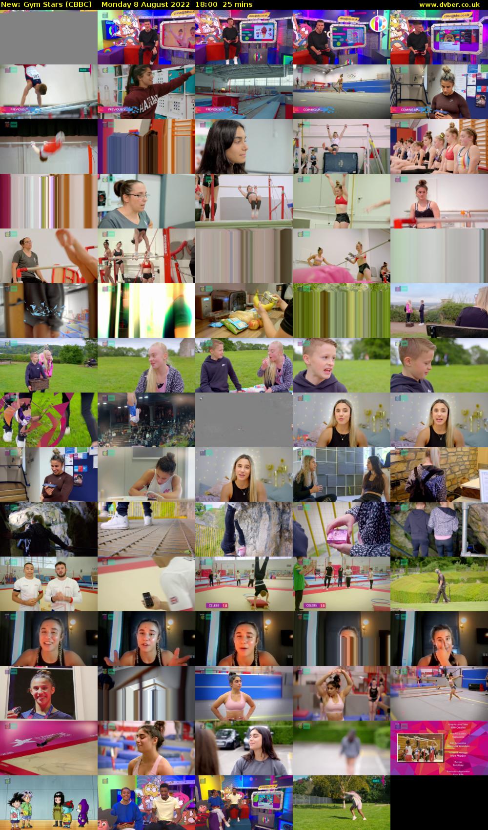 Gym Stars (CBBC) Monday 8 August 2022 18:00 - 18:25