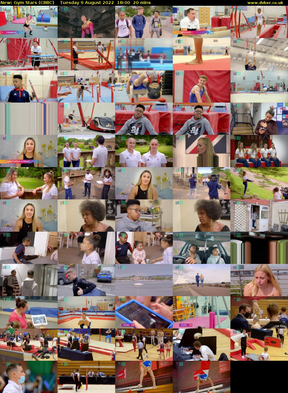 Gym Stars (CBBC) Tuesday 9 August 2022 18:00 - 18:20