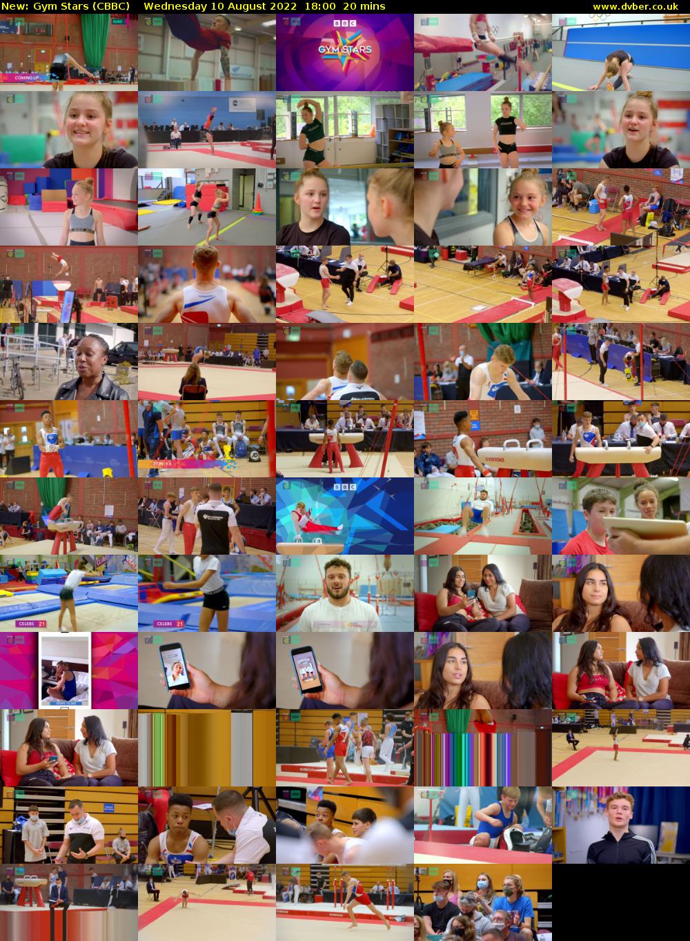 Gym Stars (CBBC) Wednesday 10 August 2022 18:00 - 18:20